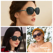 HAOLOTA Oversized Sunglasses Womens Polarized Trendy Sun Glasses Shades UV400 Protection SG9402