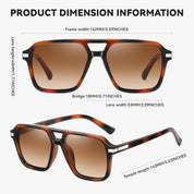 HAOLOTA Retro Aviator Sunglasses for Women and Men, Polarized Square Shades UV Protection SG3483
