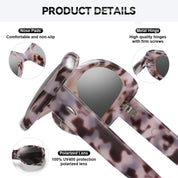 HAOLOTA Polarized Sunglasses Women Vintage Designer Sunglasses Wrap-Around Shapes UV400 SG0010
