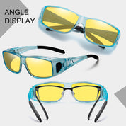HAOLOTA Night Vision Driving Over Glasses, Nighttime Glasses Men Women Anti Glare NV0311
