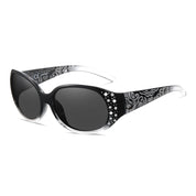 HAOLOTA Polarized Sunglasses for Women Rhinestone Wrap Around SG0008