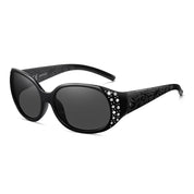 HAOLOTA Polarized Sunglasses for Women Rhinestone Wrap Around SG0008