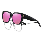 HAOLOTA Fit-Over Sunglasses for Women Men Square Shapes UV Protection SG0512