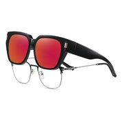 HAOLOTA Fit-Over Sunglasses for Women Men Square Shapes UV Protection SG0512