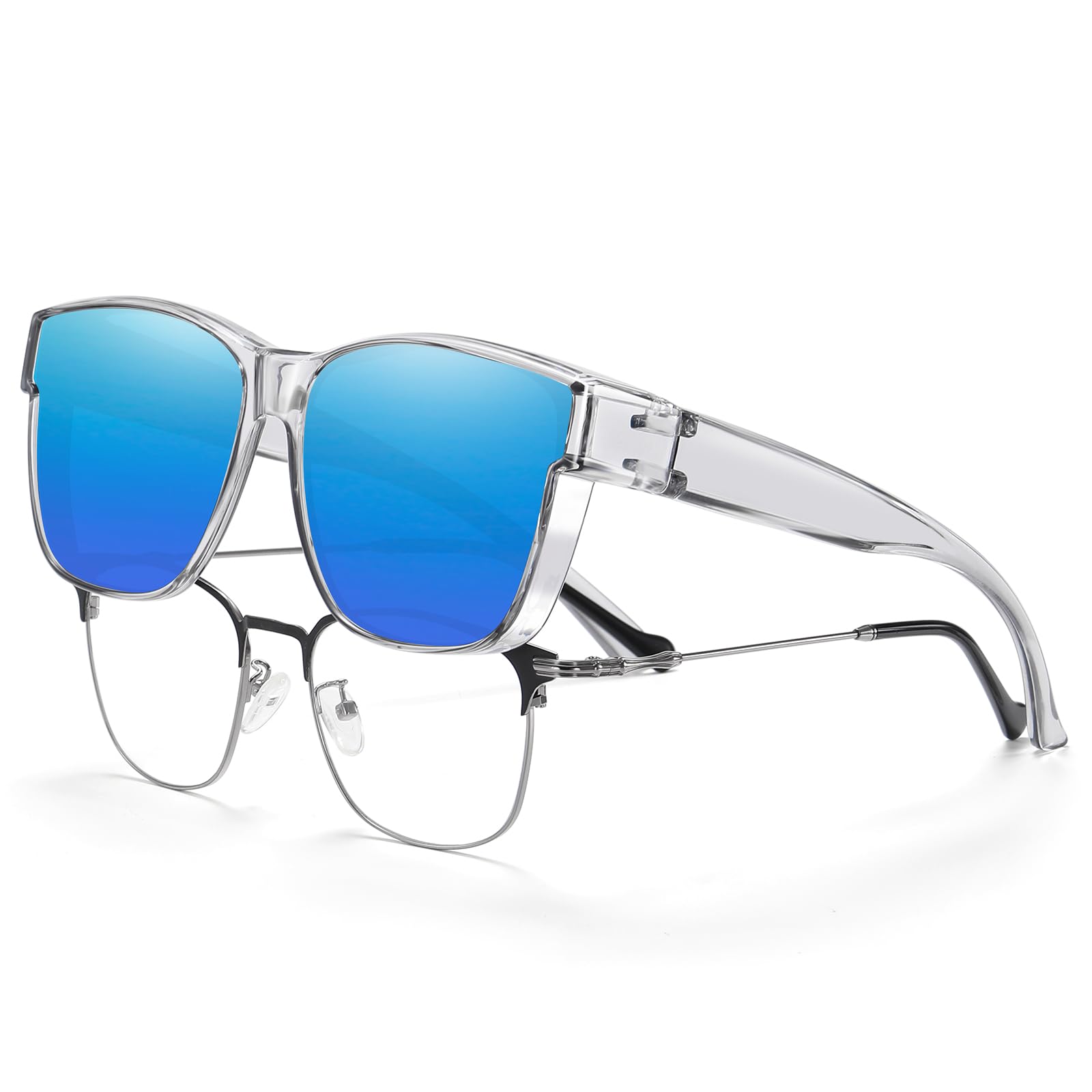 HAOLOTA Fit-Over Sunglasses-Polarized for Men Square Shades Oversized SG0174L