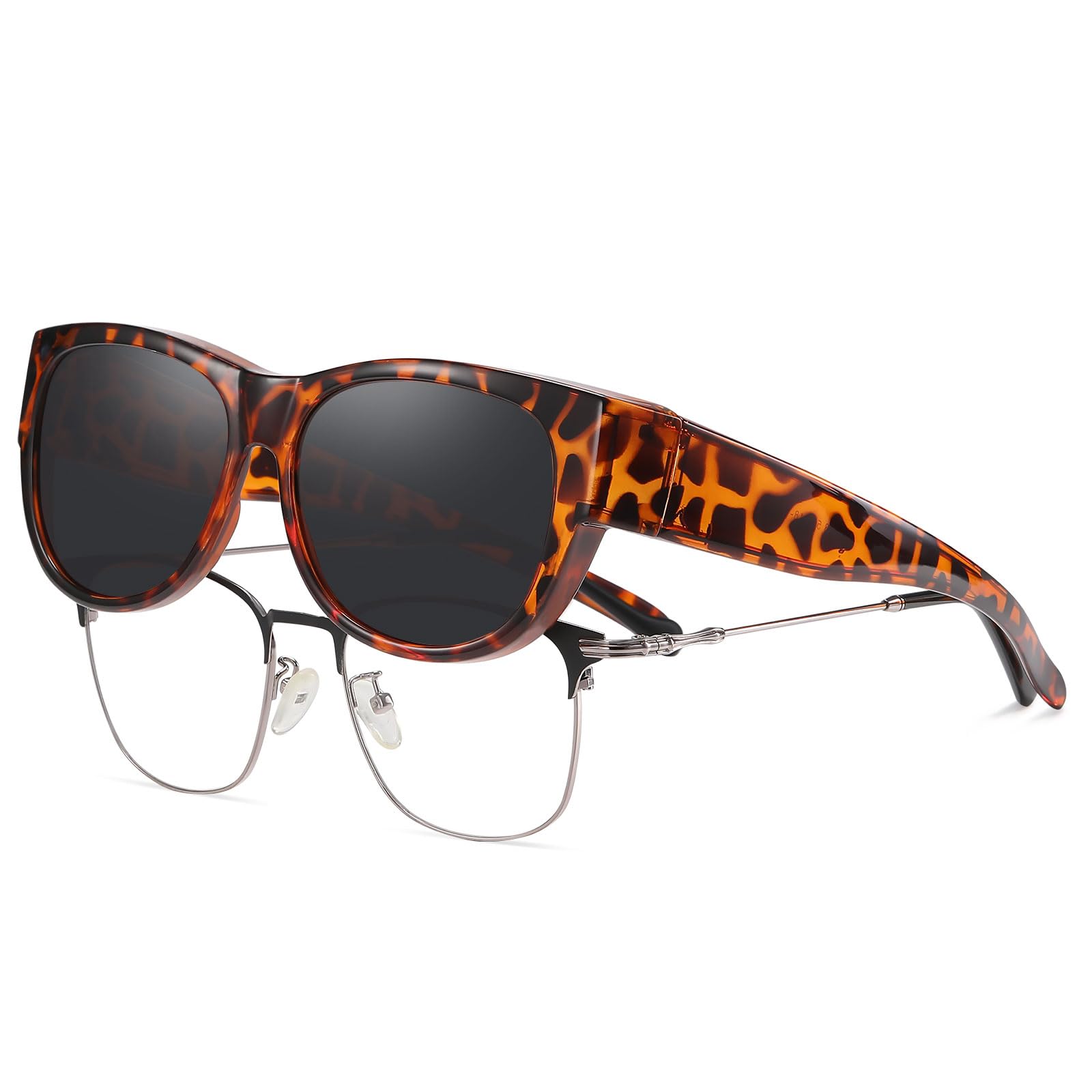 HAOLOTA Cat Eye Sunglasses for Women Polarized Sunglasses Wear Over Glasses SG0173