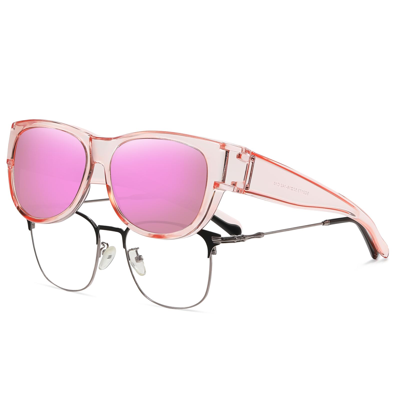 HAOLOTA Cat Eye Sunglasses for Women Polarized Sunglasses Wear Over Glasses SG0173