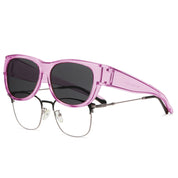 HAOLOTA Cat Eye Sunglasses for Women Polarized Sunglasses Wear Over Glasses SG0173