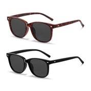 HAOLOTA 2pcs Classic Round Polarized Sunglasses for Women UV400 Protection SG1825-2P