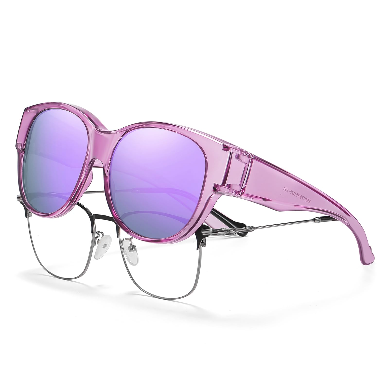 HAOLOTA Cat Eye Sunglasses for Over Glasses Polarized  UV Protection SG0179
