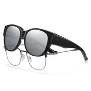HAOLOTA Cat Eye Sunglasses for Over Glasses Polarized  UV Protection SG0179