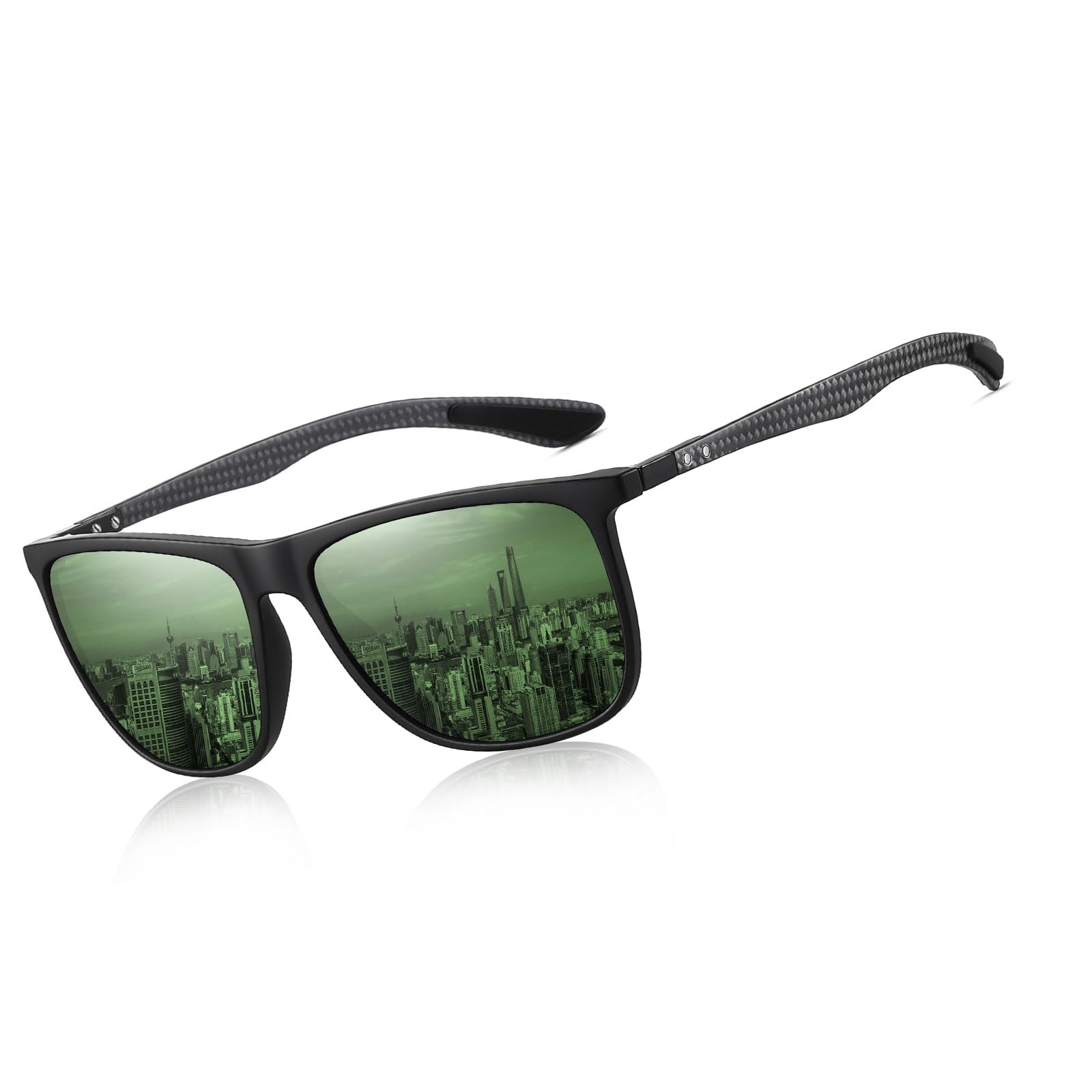 HAOLOTA Polarized Sunglasses for Men Ultralight Carbon Fiber UV400 Protection SG8001