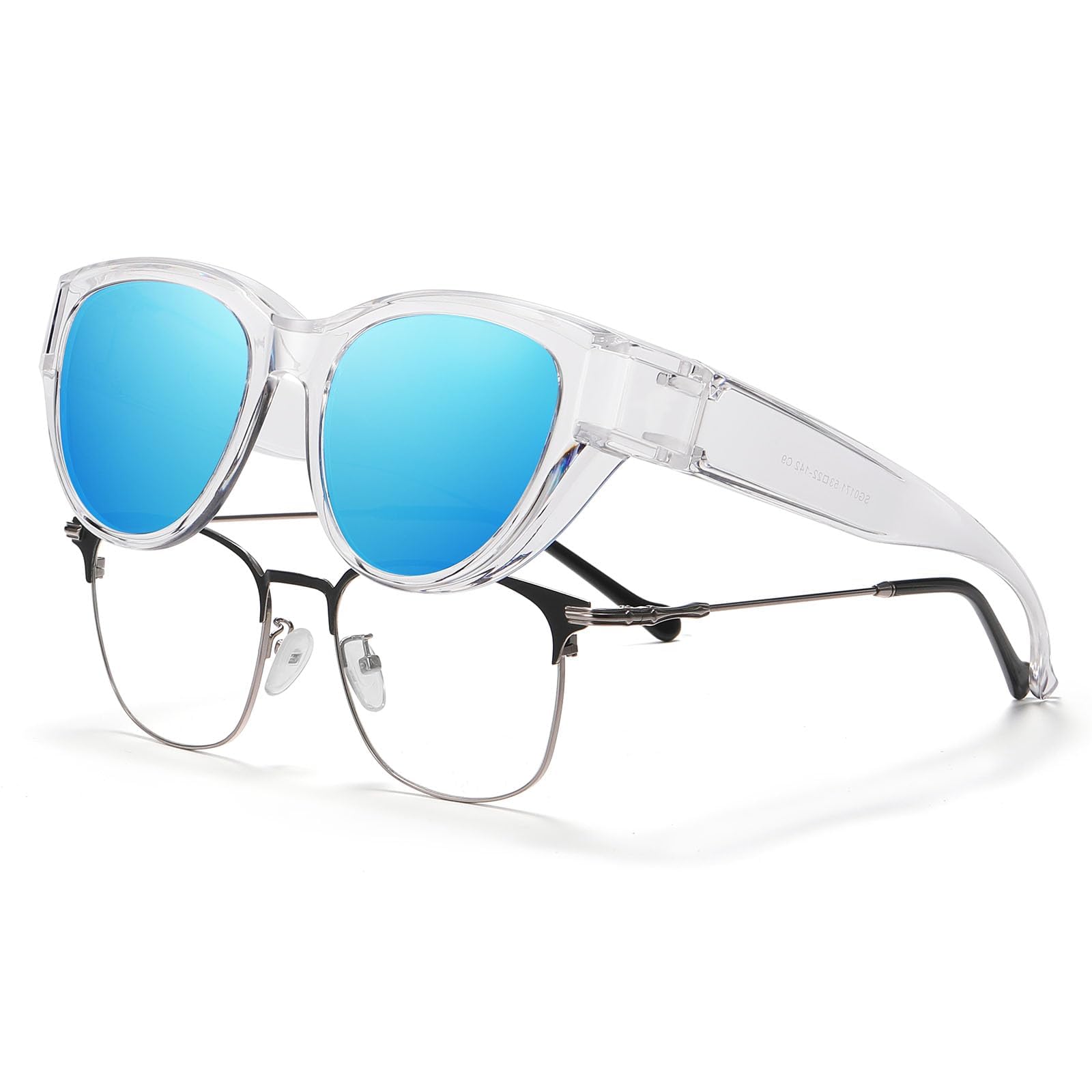 HAOLOTA Polarized Fit Over Sunglasses for Women Cat Eye for Prescription Glasses SG0171