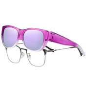 HAOLOTA Cat Eye Sunglasses for Women Polarized Sunglasses Wear Over Glasses SG0173