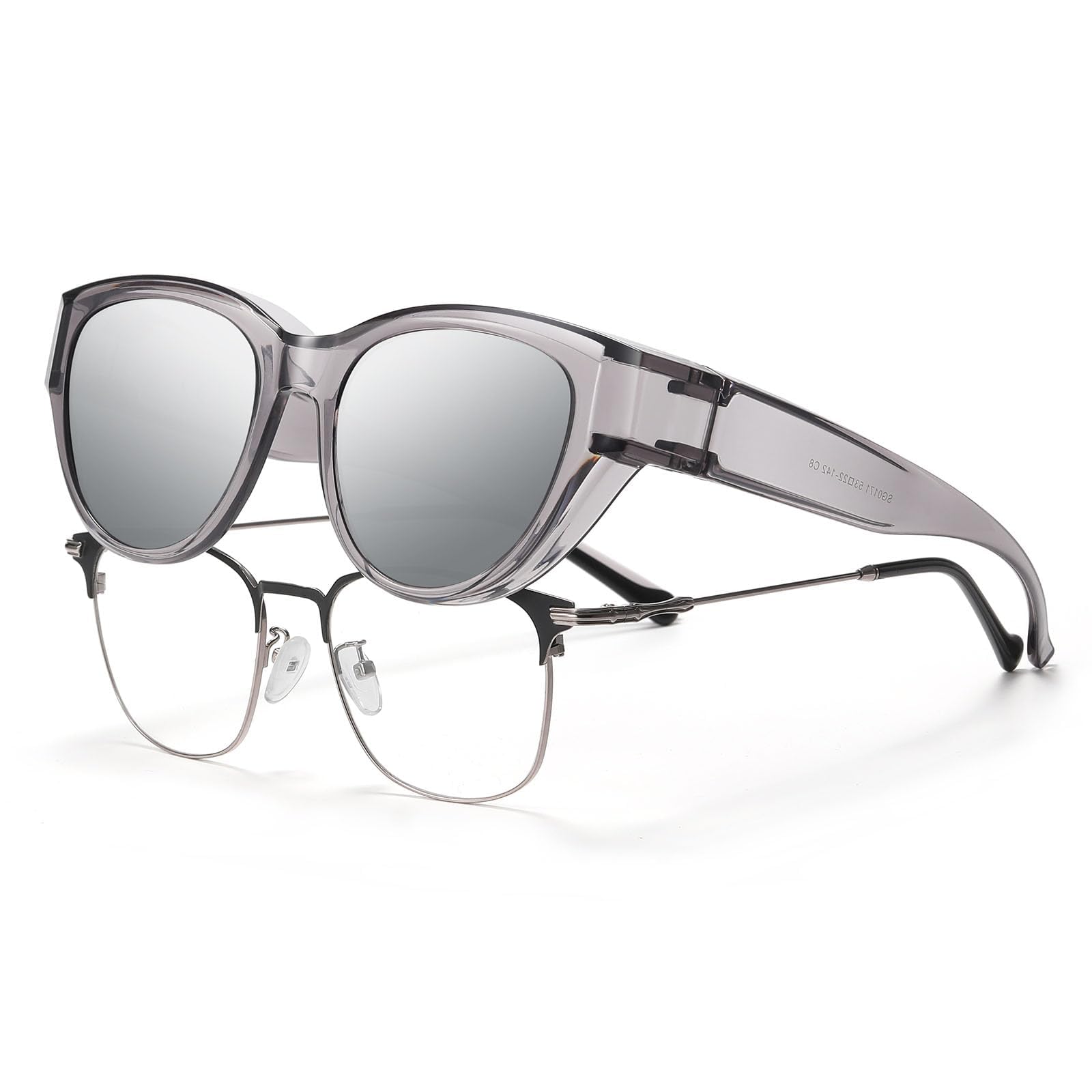 HAOLOTA Polarized Fit Over Sunglasses for Women Cat Eye for Prescription Glasses SG0171