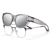 HAOLOTA Polarized Fit Over Sunglasses for Women Cat Eye for Prescription Glasses SG0171