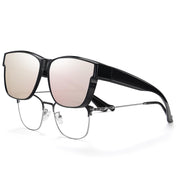 HAOLOTA Fit-Over Sunglasses Polarized for Men Square Shades UV400 Protection SG0174M