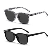 HAOLOTA 2pcs Classic Round Polarized Sunglasses for Women UV400 Protection SG1825-2P