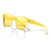 HAOLOTA Night Vision Driving Over Glasses, Nighttime Glasses Men Women Anti Glare NV0174L