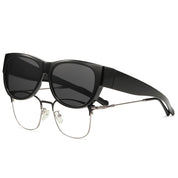 HAOLOTA Cat Eye Sunglasses for Women Polarized Sunglasses Wear Over Glasses SG0173