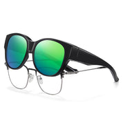 HAOLOTA Cat Eye Sunglasses for Over Glasses Polarized  UV Protection SG0179