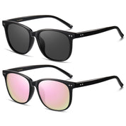 HAOLOTA 2pcs Classic Round Polarized Sunglasses for Women Men Lightweight SG8081-2P