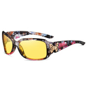 HAOLOTA Women Night Vision Driving Glasses Polarized HD Yellow Tinted Anti Glare NV0012