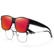 HAOLOTA Fit-Over Sunglasses-Polarized for Men Square Shades Oversized SG0174L