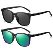 HAOLOTA 2pcs Classic Round Polarized Sunglasses for Women Men Lightweight SG8081-2P