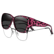 HAOLOTA Women's Polarized Fit Over Sunglasses with RhinestoneUV400 Protection SG0107