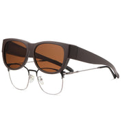 HAOLOTA Cat Eye Sunglasses for Women Polarized Sunglasses Wear Over Glasses SG0173