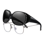 HAOLOTA Women's Polarized Fit Over Sunglasses with Rhinestone SG0108