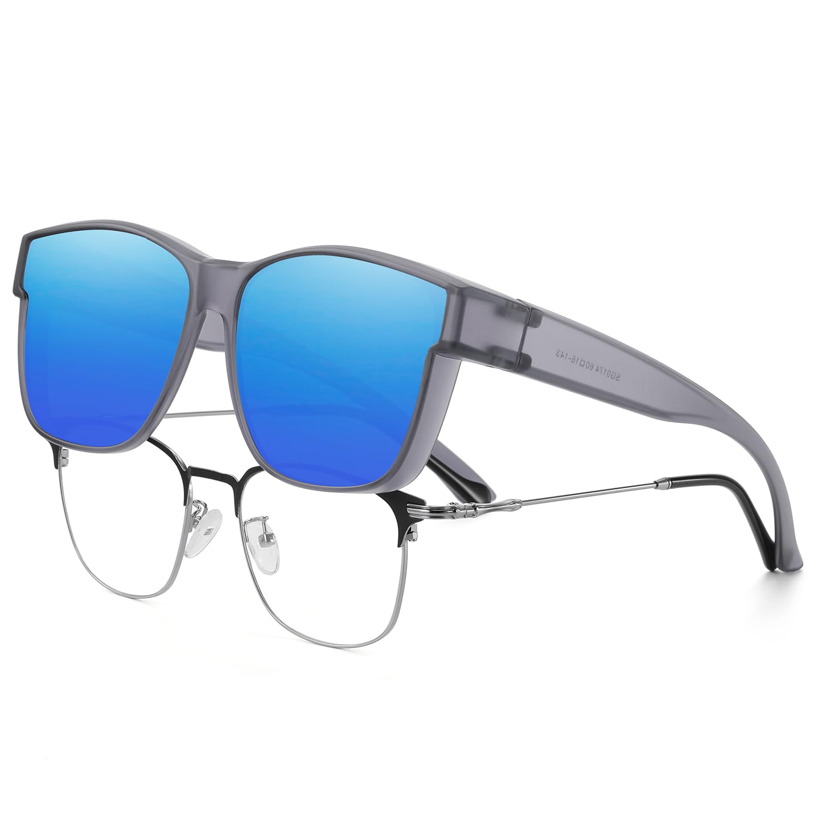 HAOLOTA Fit-Over Sunglasses-Polarized for Men Square Shades Oversized SG0174L