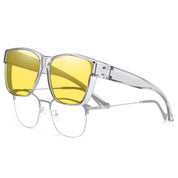 HAOLOTA Night Vision Driving Over Glasses, Nighttime Glasses Men Women Anti Glare NV0174L