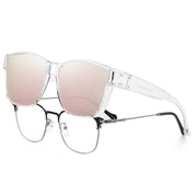 HAOLOTA Fit-Over Sunglasses Polarized for Men Square Shades UV400 Protection SG0174M