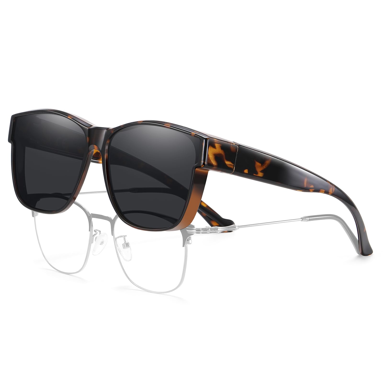 HAOLOTA Fit-Over Sunglasses-Polarized for Men Square Shades Oversized SG0174L