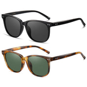 HAOLOTA 2pcs Classic Round Polarized Sunglasses for Women Men Lightweight SG8081-2P