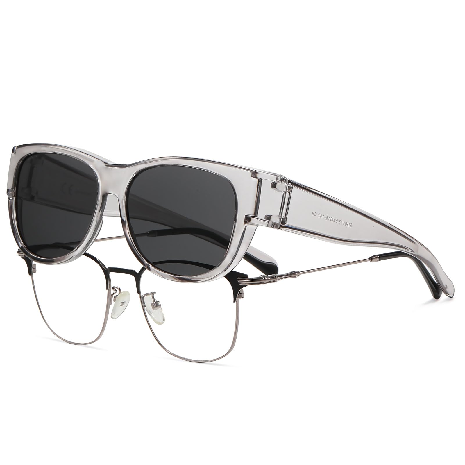 HAOLOTA Cat Eye Sunglasses for Women Polarized Sunglasses Wear Over Glasses SG0173