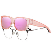 HAOLOTA Cat Eye Sunglasses for Women Polarized Sunglasses Wear Over Glasses SG0173