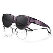 HAOLOTA Polarized Fit Over Sunglasses for Women Cat Eye for Prescription Glasses SG0171