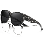 HAOLOTA Cat Eye Sunglasses for Over Glasses Polarized  UV Protection SG0179