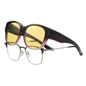 HAOLOTA Polarized Night Vision Driving Glasses Women Fit Over Glasses, Anti Glare NV0179