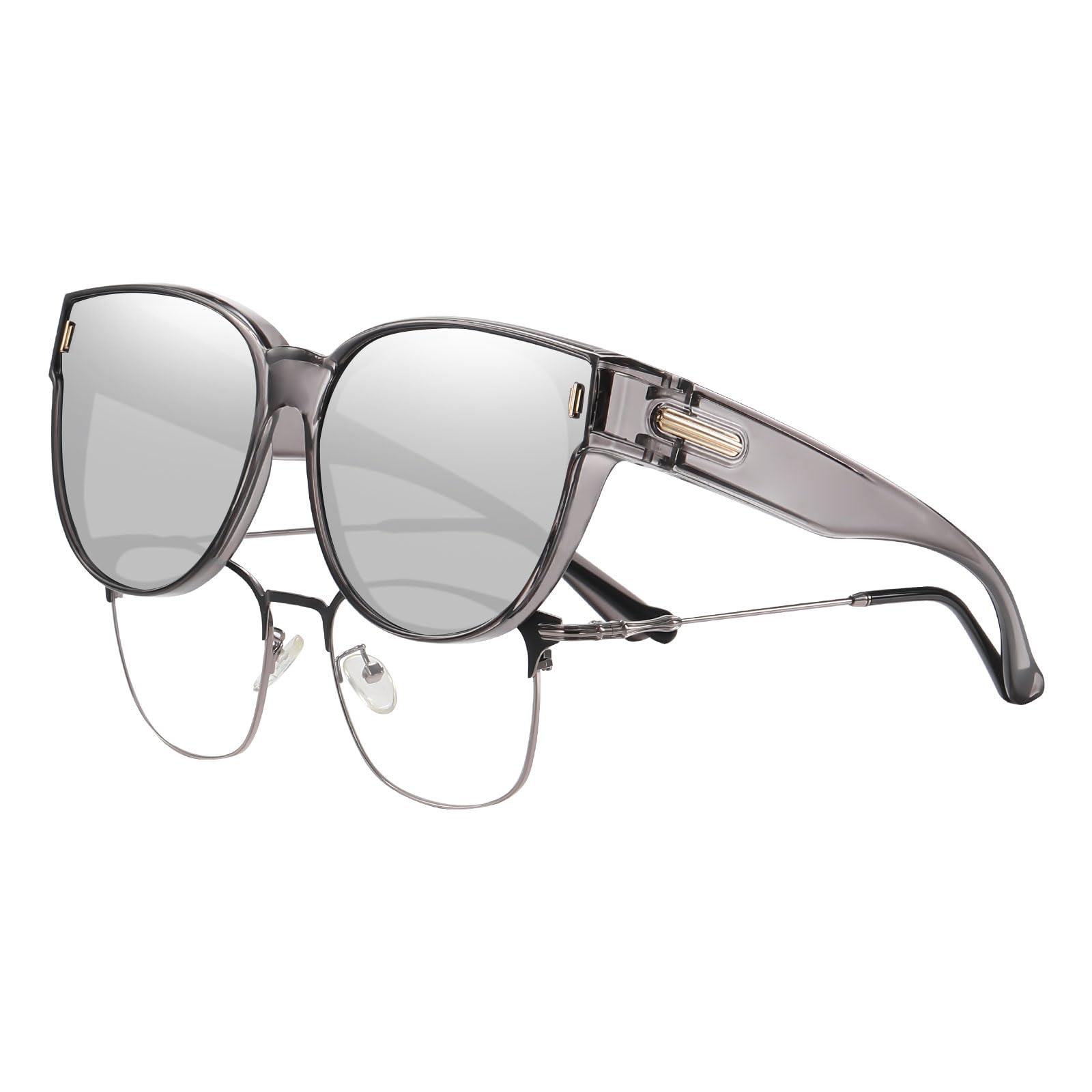 HAOLOTA Cat Eye Sunglasses for Prescription Glasses Women TR90 Lightweight SG0189