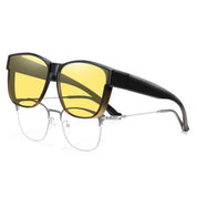 HAOLOTA Night Vision Driving Over Glasses, Nighttime Glasses Men Women Anti Glare NV0174L