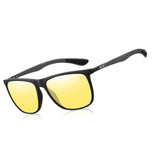 HAOLOTA Polarized Sunglasses for Men Ultralight Carbon Fiber, Square UV400 Protection NV8001