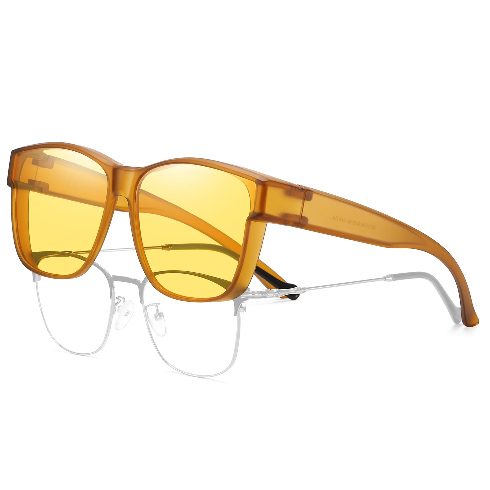 HAOLOTA Night Vision Driving Over Glasses, Nighttime Glasses Men Women Anti Glare NV0174L
