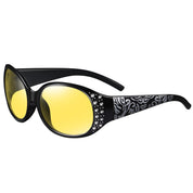 HAOLOTA Women Night Vision Driving Glasses Polarized HD Yellow Tinted Anti Glare NV0008