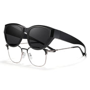 HAOLOTA Polarized Fit Over Sunglasses for Women Cat Eye for Prescription Glasses SG0171