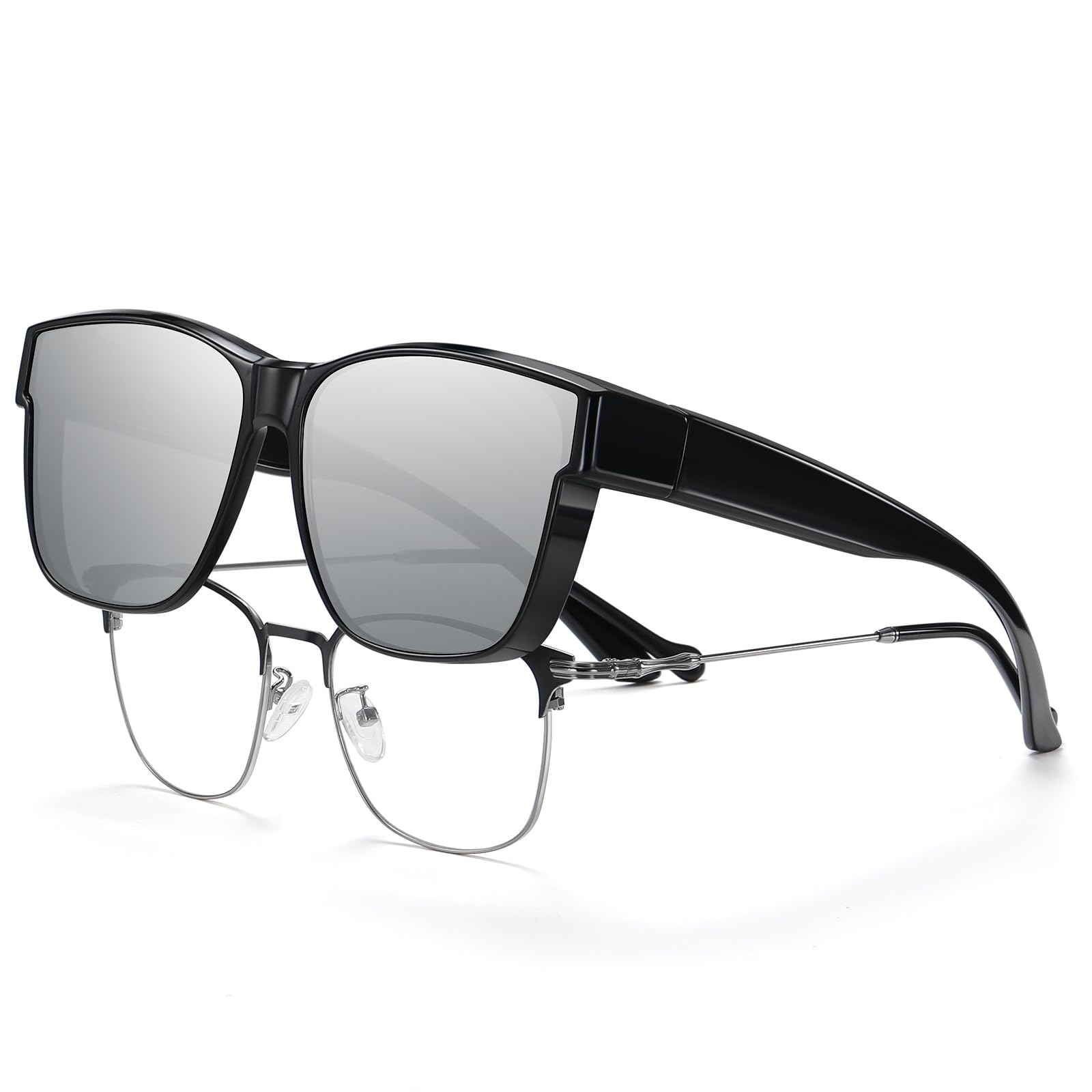 HAOLOTA Fit-Over Sunglasses-Polarized for Men Square Shades Oversized SG0174L
