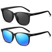 HAOLOTA 2pcs Classic Round Polarized Sunglasses for Women Men Lightweight SG8081-2P